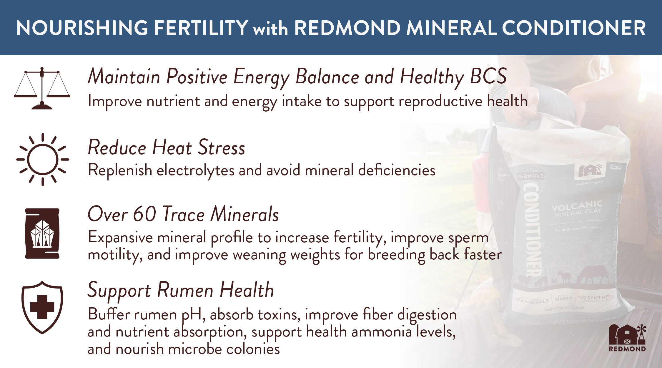 Fertility benefits of Redmond Conditioner