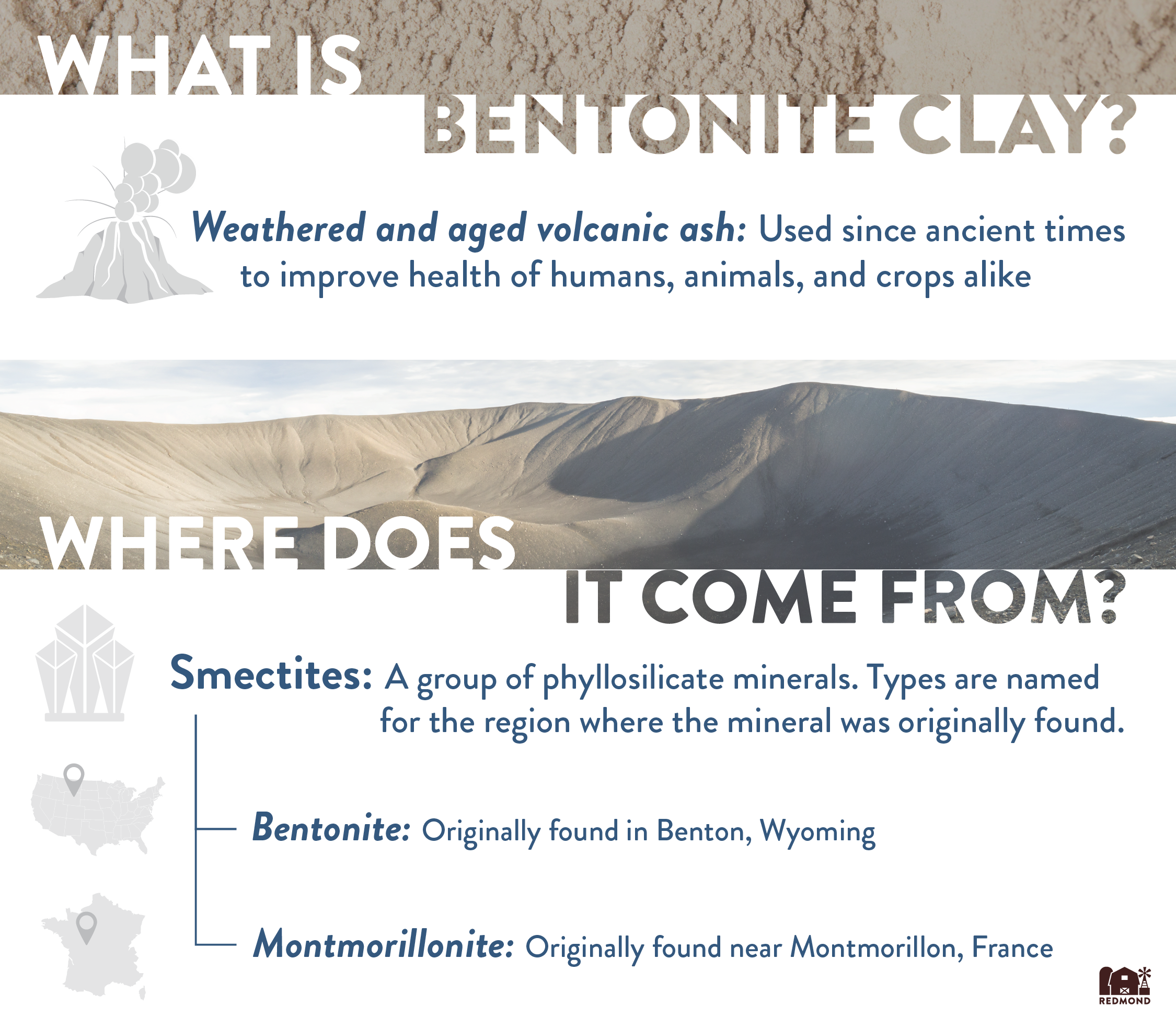 What is bentonite clay and where does it come from