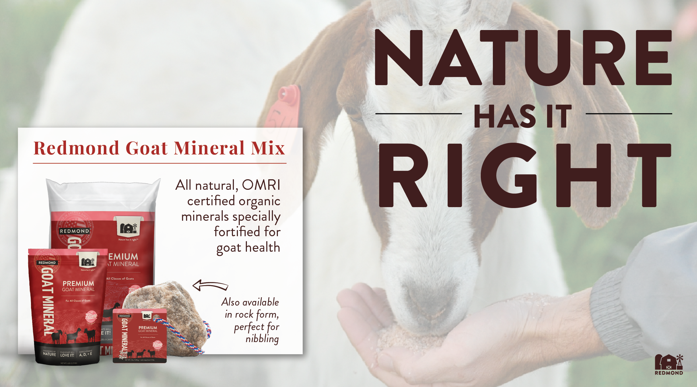 Natural goat minerals