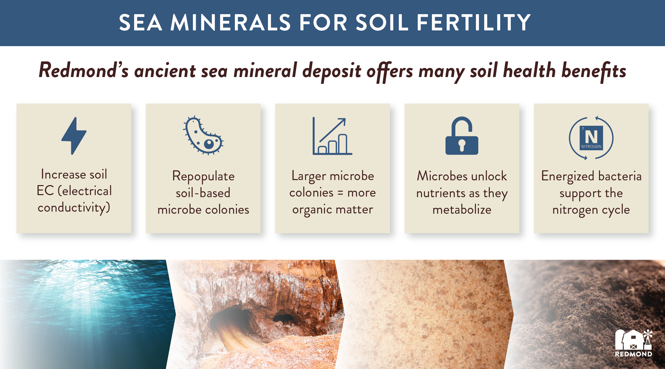 Sea minerals for soil fertility
