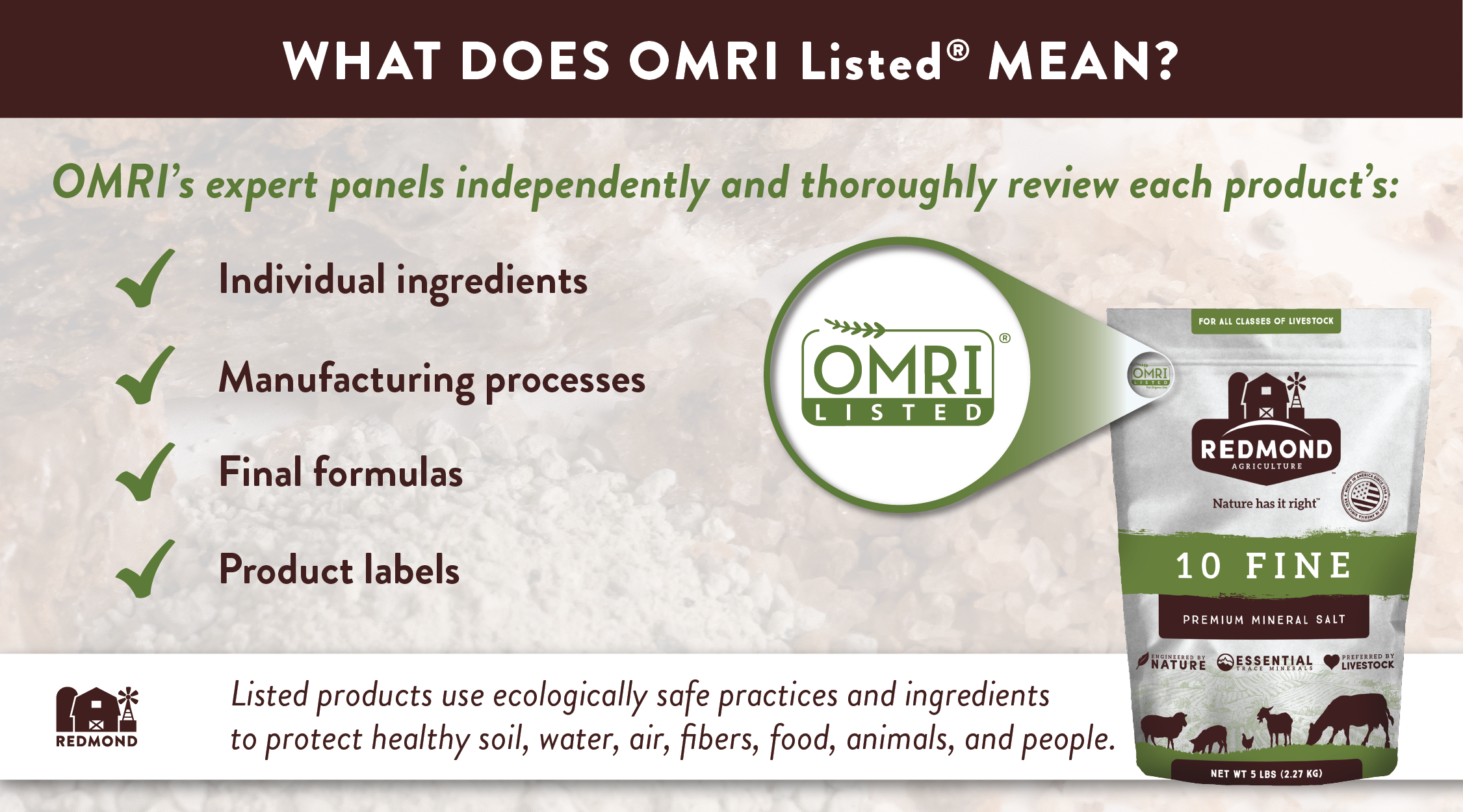 What does OMRI listed mean