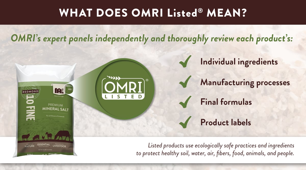 OMRI Listed minerals
