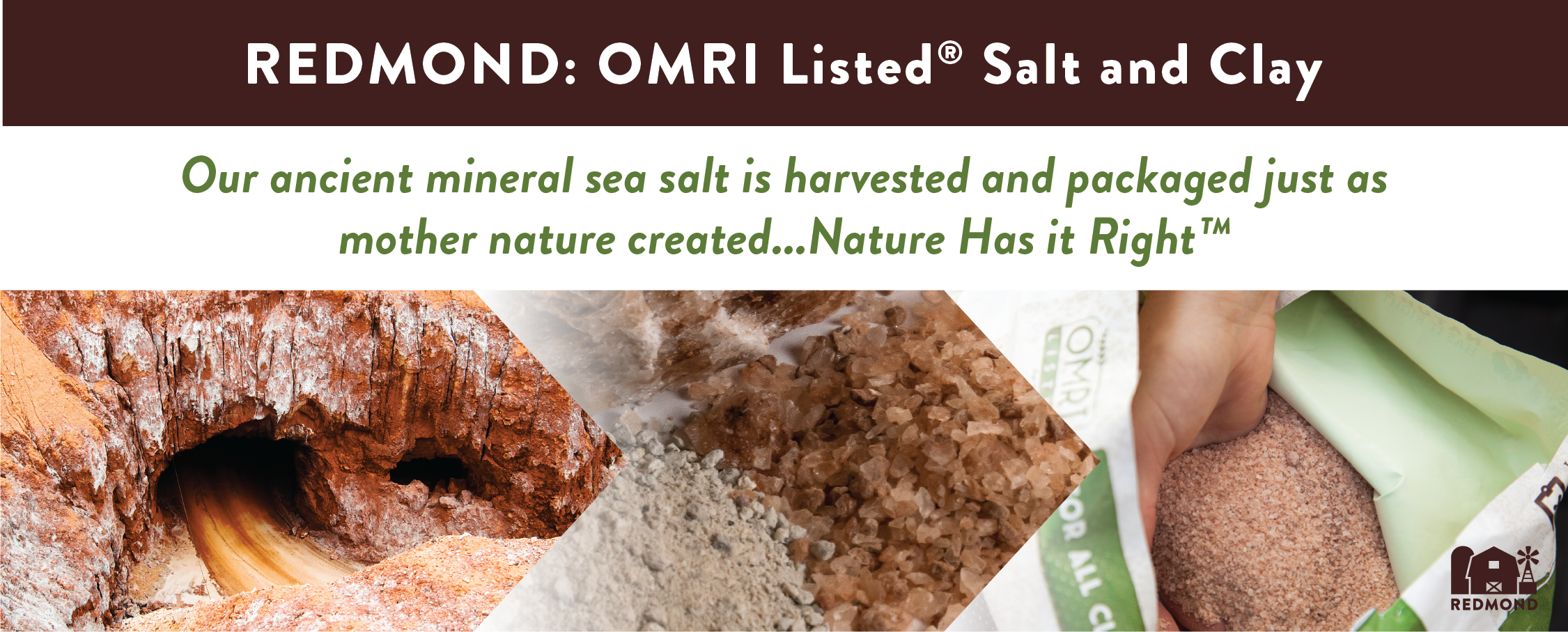 Redmond OMRI listed salt and clay