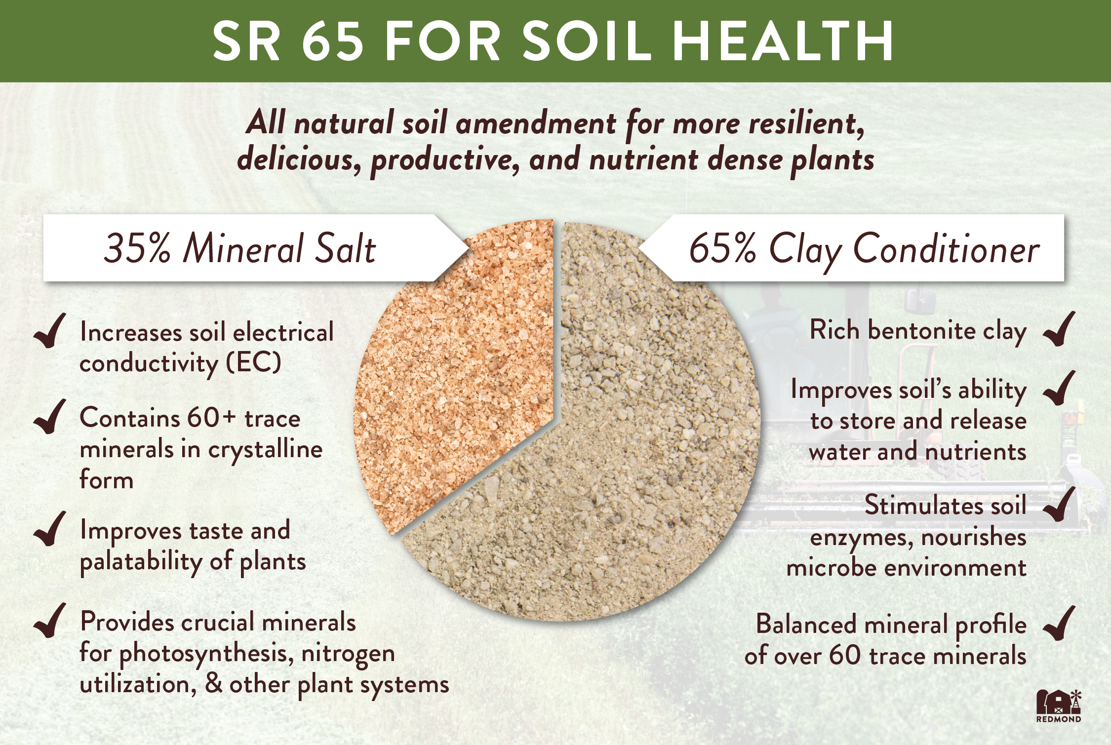 Redmond soil mineral supplement