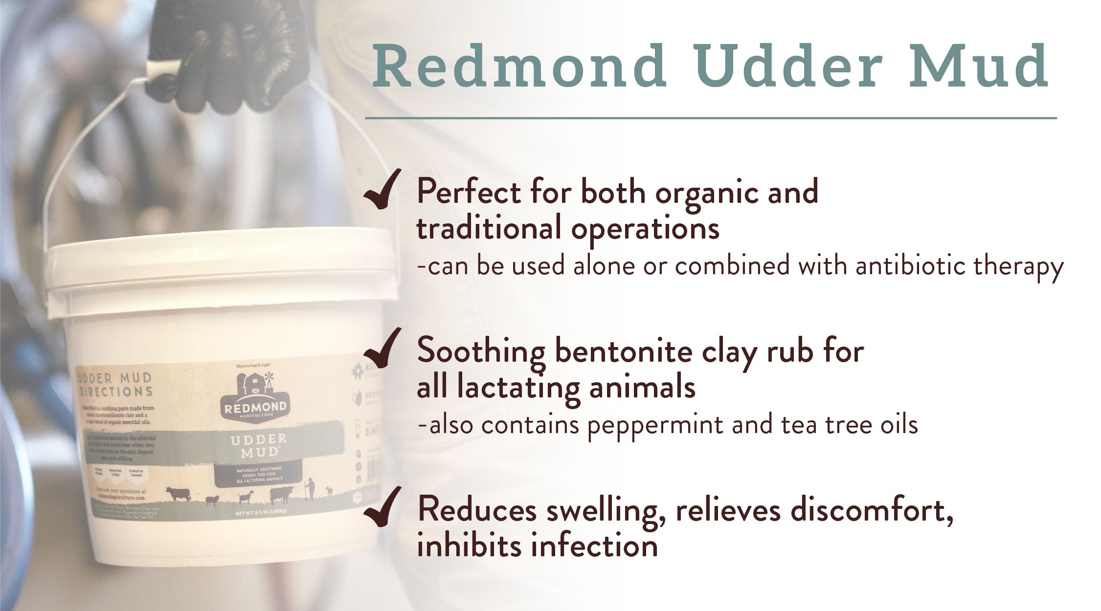 Redmond Udder Mud natural mastitis treatment