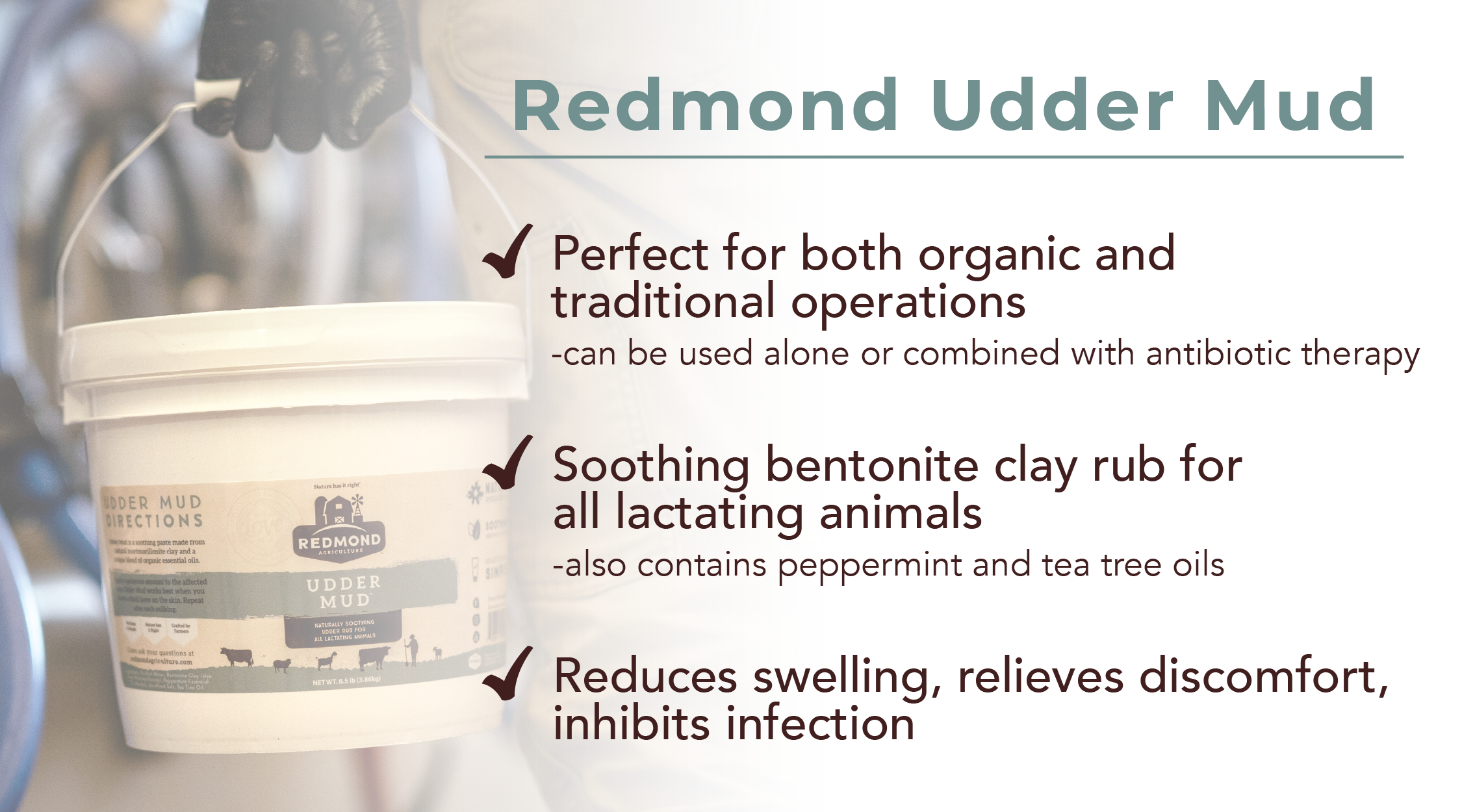 Redmond Udder Mud natural mastitis treatment