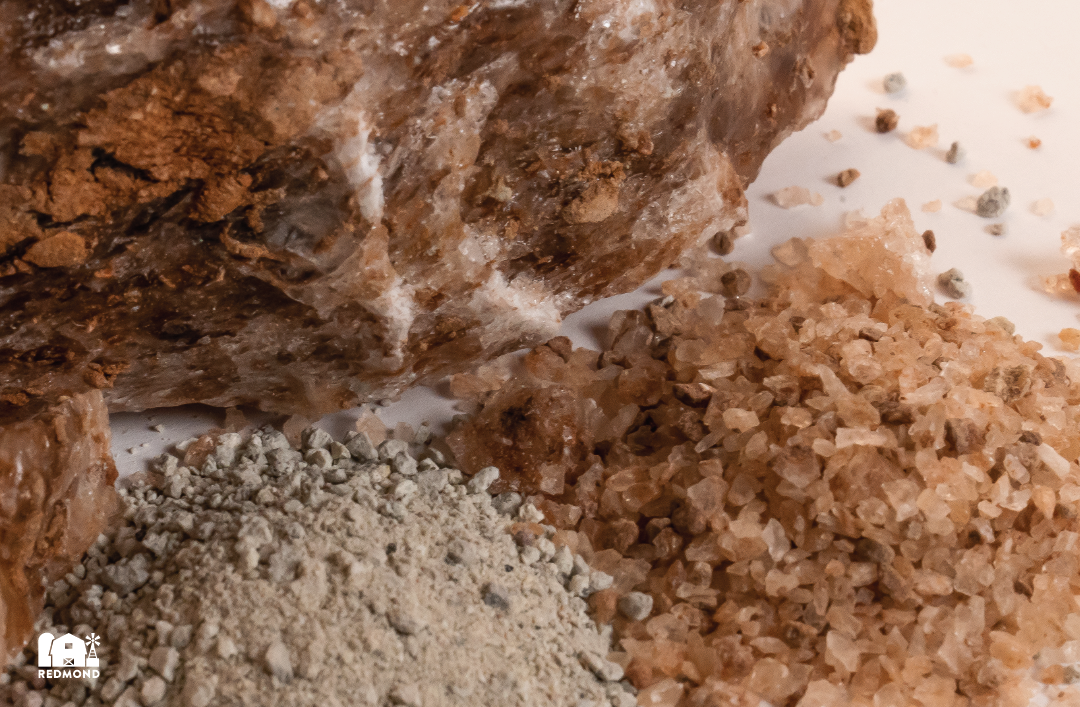 Close up of Redmond sea and volcanic minerals