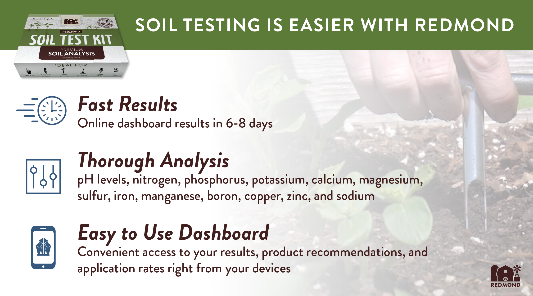 At Home Soil Test Kit with Professional Soil Analysis